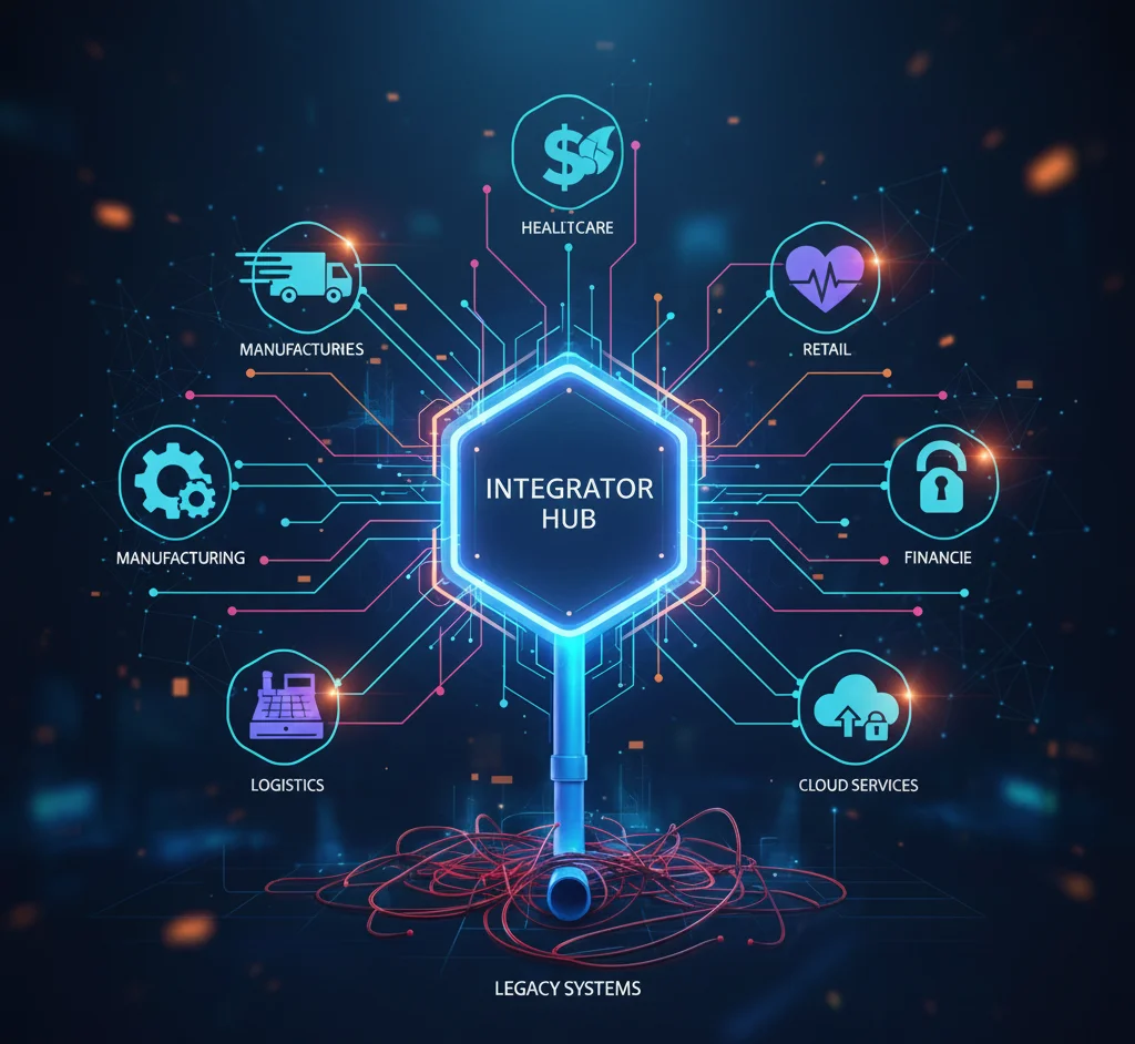 El integrador conecta sistemas legados y modernos para potenciar la eficiencia operativa.