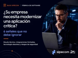 Equipo de TI evaluando la modernización de una aplicación crítica empresarial